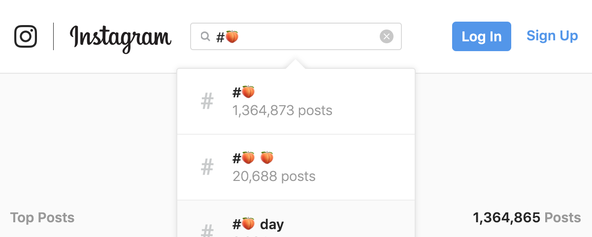 Instagram Porn Emoji